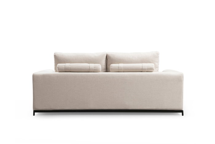 Atelier Del Sofa Sofá 2 Plazas Beige 201x102x84 cm Tapizado Poliéster